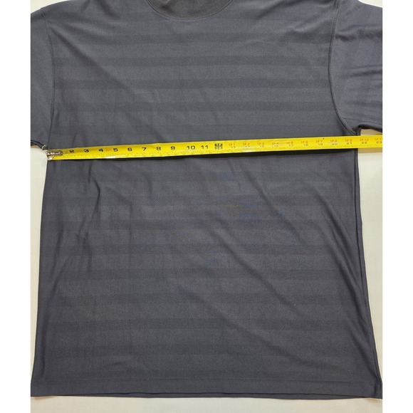 Cutter & Buck Men's Black on Black Striped Dri-release Golf Shirt. Size L - Picture 7 of 9